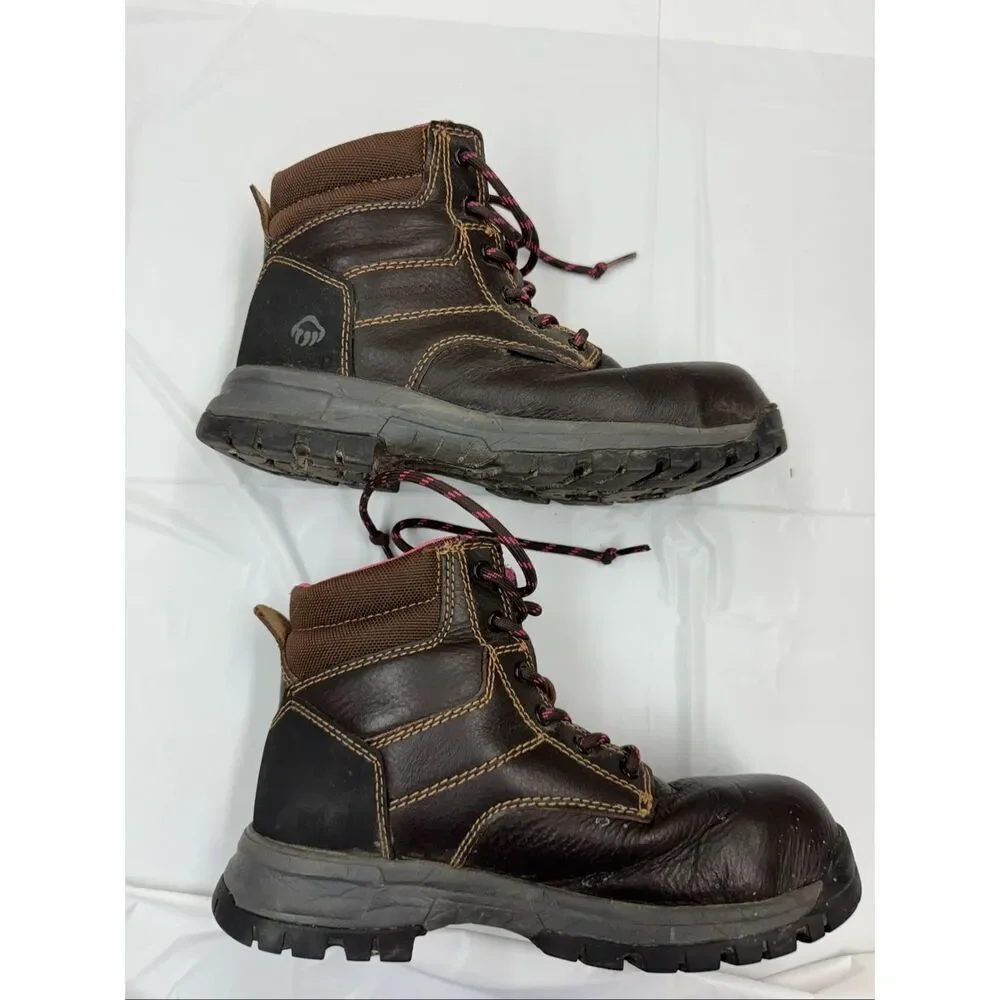 Wolverine Women’s Piper Waterproof Composite Toe Brown Work Boot Size 7